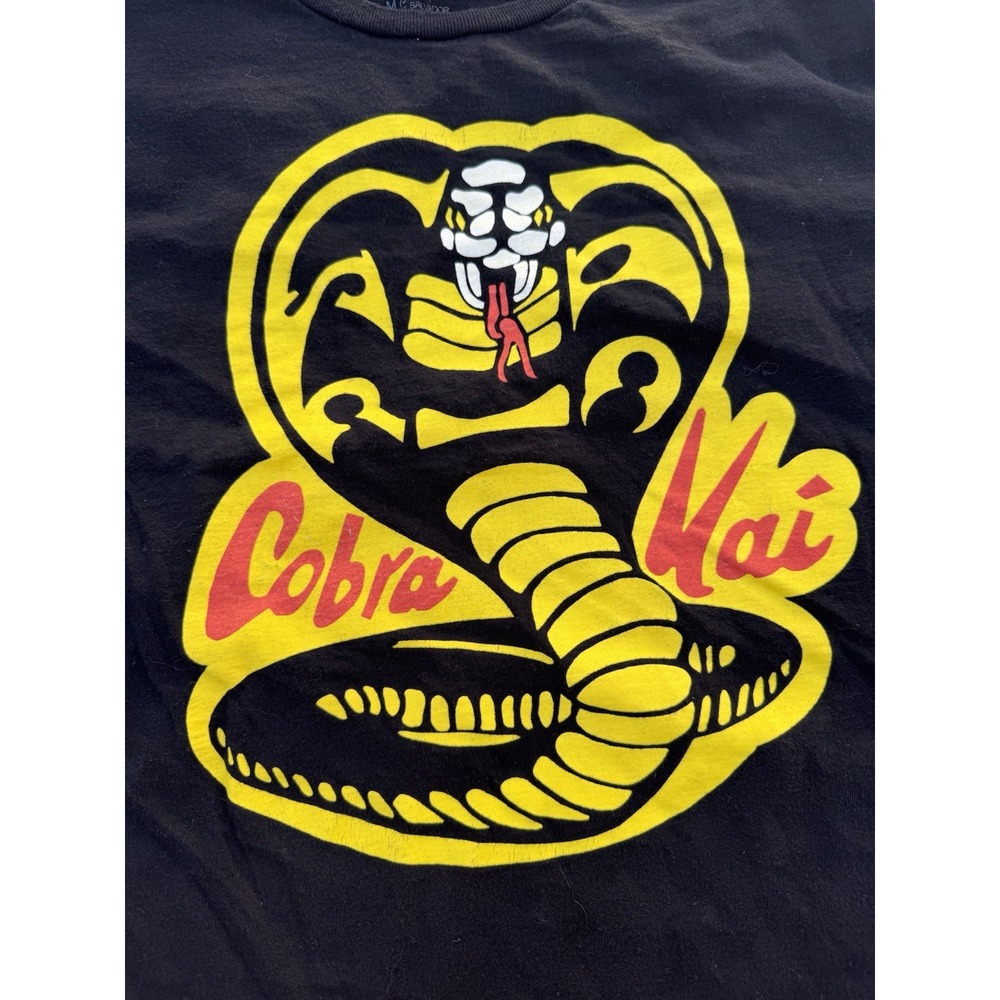 Cobra Kai Shirt T-Shirt Karate Black Adult Medium